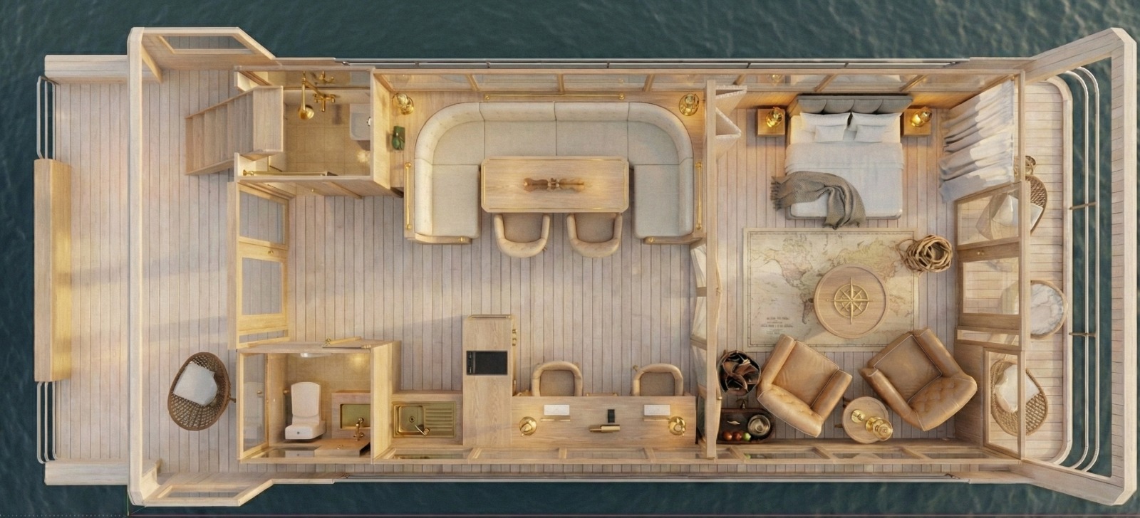 Blue King İç Mekan