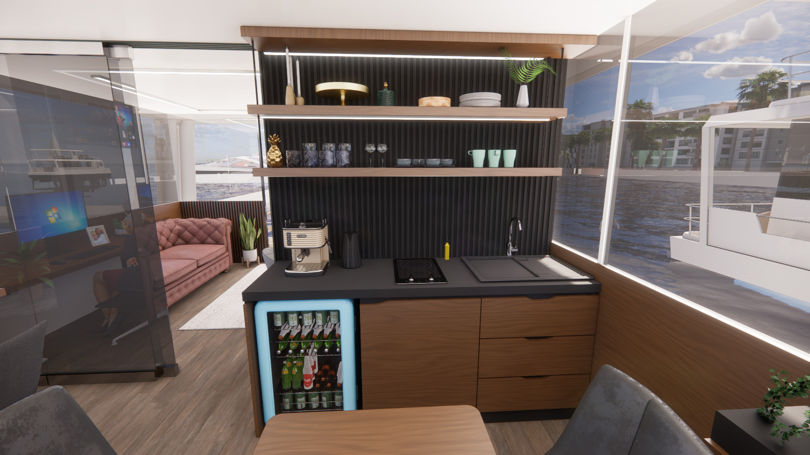 Blue King İç Mekan